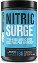 Jacked Factory Nitric Cerrah Stim Free Pre Workout Toz - Caffeine-Free Nitrik Oksit Supplement w/Con-Cretre Kretine, L Citrulline, & GlycerSize Glycerol - Blue Raspberry, 30 Servisler