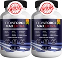Flow Force Max Extra Prostate Supplements for Men Capsules, Health Supplements - maximum Strength, All Natural to Support Normal & Sağlıklı Fonksiyonl (120 Capsules) (2 Pack)