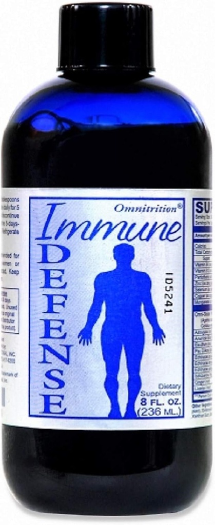 Omnitrition's Immune Defense Diyetary Supplement with 10 China Mushrooms and Antioksi Mix for Optimal Beslenme - 8 Ounce Şişe