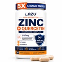 Lazu Virocin - çinko Supplement - çinko Ionophore | çinko, C vitamini, Vitamin D3 | Geliştirilmiş Immune Desteği ve Hızlı Aborpsiyon | 60 Capsules