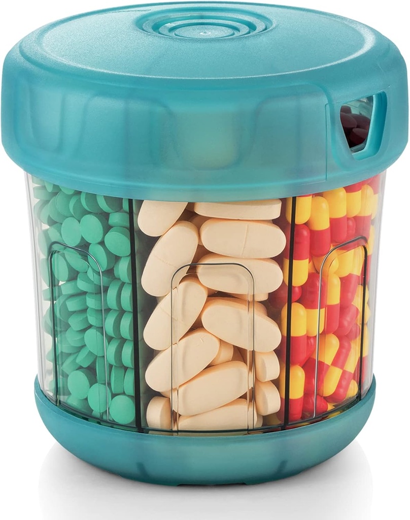 Ekstra Büyük Supplement Organizer ile XL 7 Büyük Karşılaştırmalar, Radyatör Yumuşak Lid Yüklemeye Kolay ve Pill'i Kullanımına Kolay, 1 Ay Jumbo Vitaminek Tıp Deposu