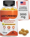 Tinatine Monohidrat Gummies 3000 mg Oda başına | Tinatine Infüzyon Gummies to improve Strength and Build Muscle, Vegan, Lemon Flavor, 60 Count