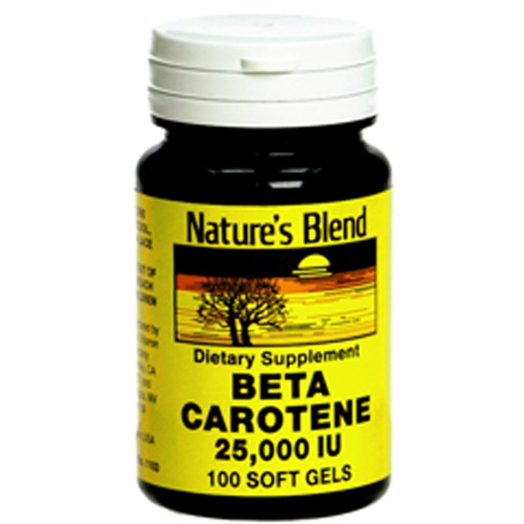 Nature's Blend Beta Carotene5.000 IU 100 Softgels