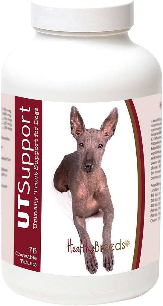 Sağlıklı Breeds Xoloitzcuintli Cranberry Chewables - UT Support - Köpeğinizin Bladder'inde Enfeksiyonu Etkiliyor - 75 Kont