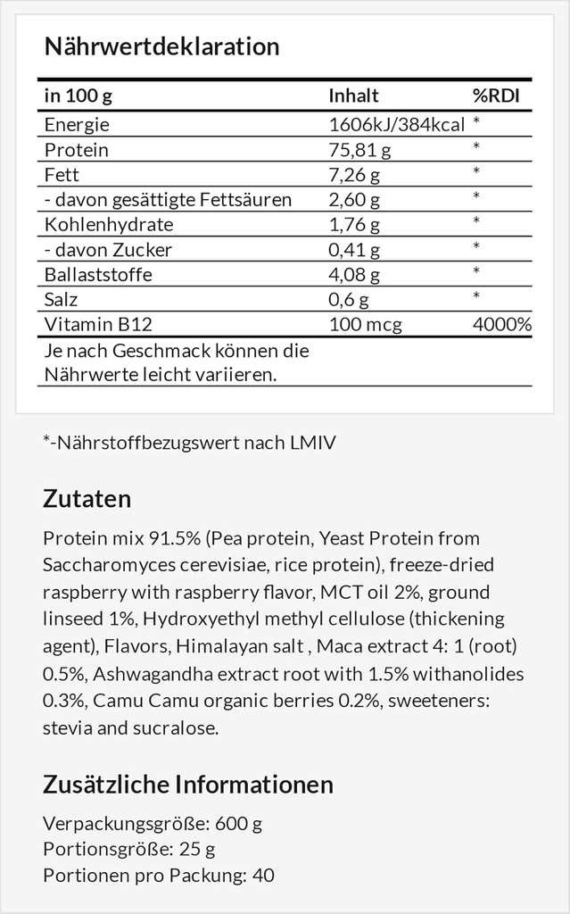 APOLLO'S HEGEMONY Vegan proteini 600g: Pea, Rice ve Yeast - Zengin Asitler - 24 Servisler - B12 - Hazelnut Flavourour
