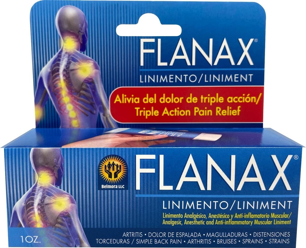 Flanax Pain Relief Cream, Kas Aches, Back Pains ve Strains için Hızlı Teklif, Inflammation'ı azaltın ve Athletic Performansını Geliştirin, 1 oz