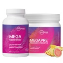 Mikrobiyom Laboratuvarları Mega ClaytoneBiotic (60 Capsules) + MegaPre (5.5 oz Toz) Probiyotik Prebiyotik - Spore-Based Probiyotik with Prebiyotik Fiber Toz