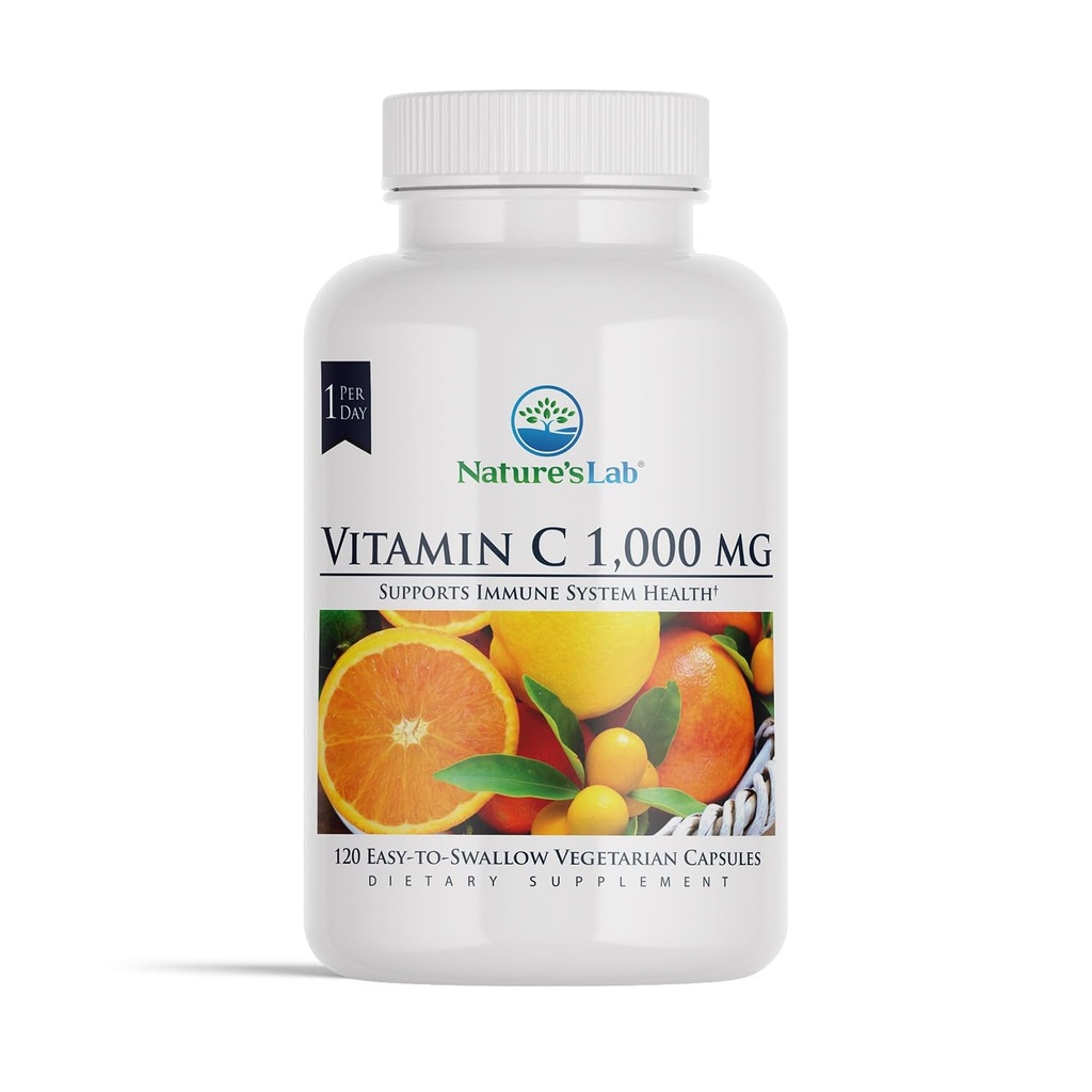 Nature's Lab Vitamin C 1000 mg Per Capsule - Supports Immune System Health, 120 Count (4000 of 1)