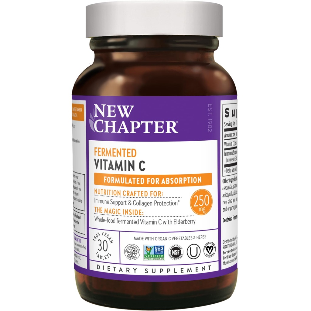 Yeni Bölüm Fermented Vitamin c, 30 Count