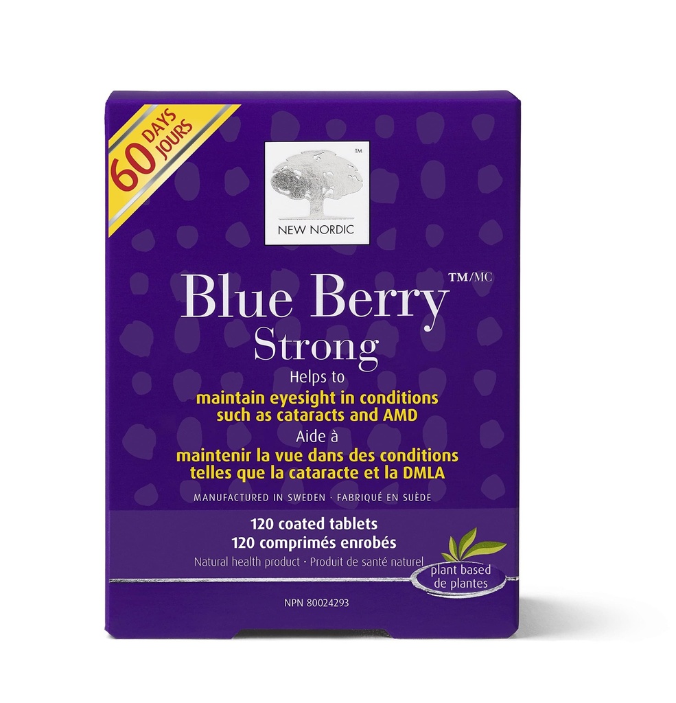 YENİ NORDIC Blue Berry Eye Vitamin Lutein Supplement ile çinko, Destekler Macular Pigmentasyon, Eye & Vision Function, 60 Tabletler ( 1)