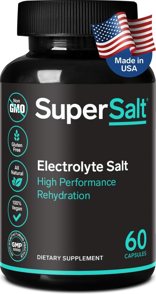 Hızlı Oral Rehidrasyon ve Post Workout Recovery, Magnezyum, çinko, sodyum, Copper | 60 Capsules | Stop Leg Cramps and Restore Energy