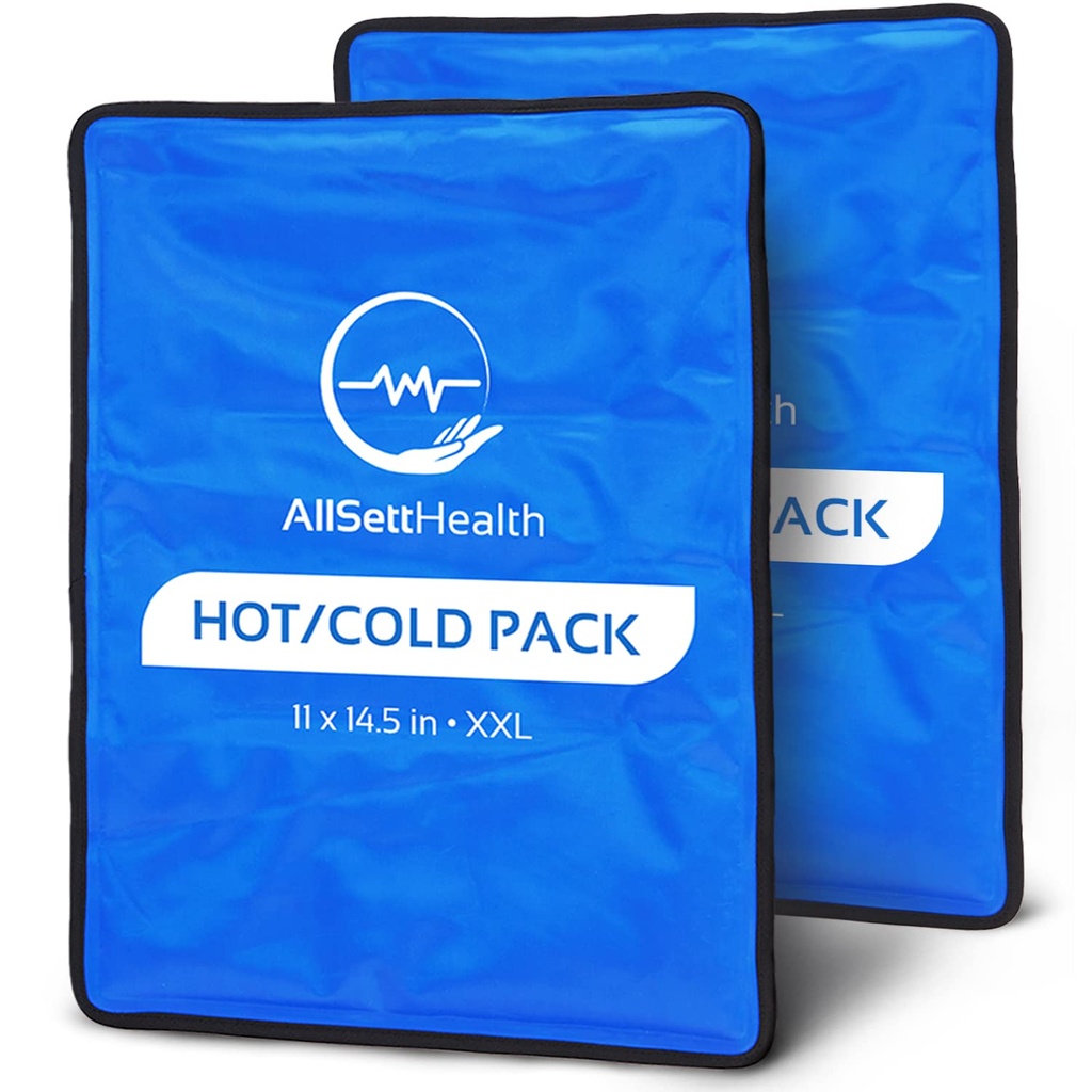Injuries Reusable | 11" x 14.5" - 2 Pack XL | Hot & Cold Pack | Büyük Buz Paketi Back Pain Relief için, Flex When Don | Cold Compress for Back, Diz, and Roof Injuries