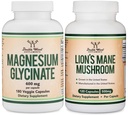 Wellness Support Duo – Magnezyum Glycinate ve Lion's Mane Genel Sağlık'ı desteklemek ve tanımak için
