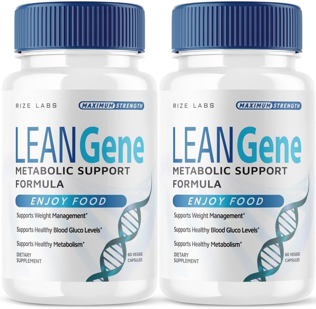Laboratuarları Lean Gene Supplement, Metabolic Support Formula, Lean Gen for Advanced Kilo Kaybı, Lean Gen En Güçlü Kapsüller, LeanGenex All- Natural Pills (120 Capsules) (Pack of 2)