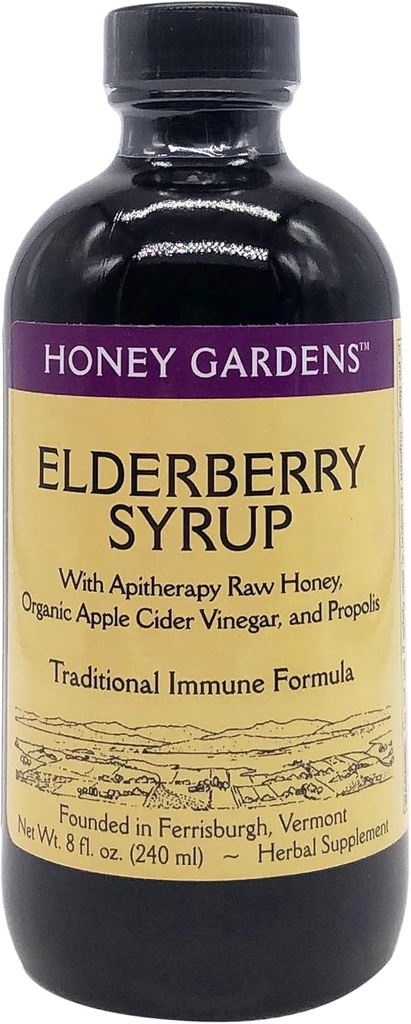 Honey Garden APIARIES Domain Honey Elderberry Extract, 8 FZ