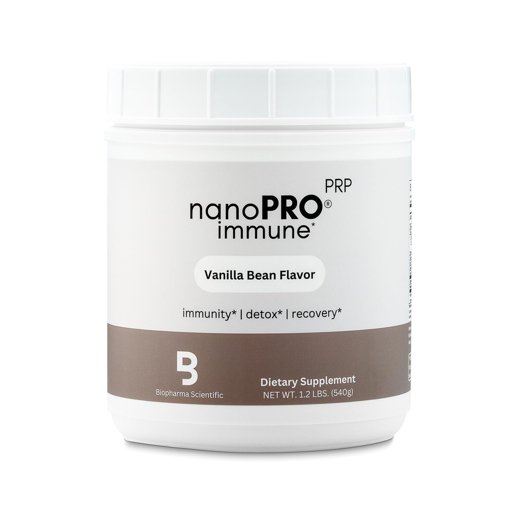 Biofark Bilimsel Nanopro Immune: Immune Support & Egzersiz Recovery with Colostrum, Glutathione, Proline Rich Polypeptidler, Vanilla Bean Flavor, 30 Hizmetler