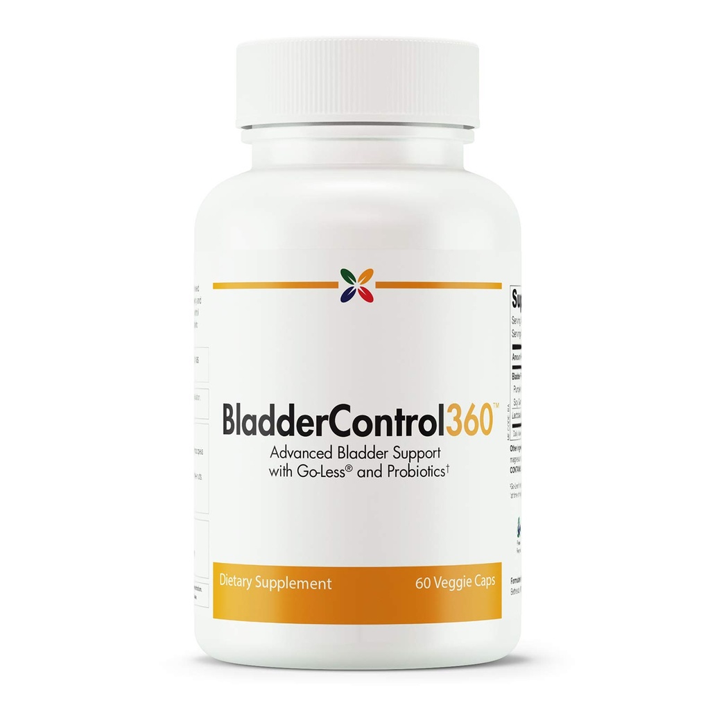 Aging Now - BladderControl360 Formula - Bladder Control Support - Go-Less & Probiyotiks - Urinary Health Probiyotik Supplement - Lactobacillus Rhamnosus, Seed & Soy Germ Türleri - 60 Vcaps