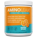 AminoLean Hydrating Electrolyte Dust and Recovery Drink with Sea Minerals, Nootropic Mushrooms, and Vegan replicas, BCAAs + EAAs for Post Workout Muscle Building, Orange Outlet