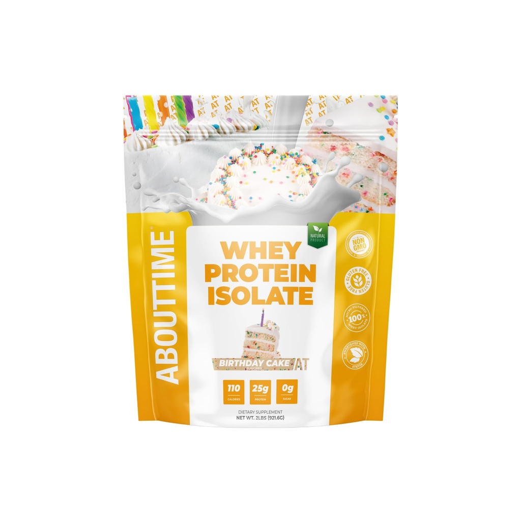 Time Whey Protein Isolate Toz 25g doğum pastası, Doğal Malzemeler, Gluten-Free, Lactose-Free, Zero Sugar, Low Carb, 32 Hizmet