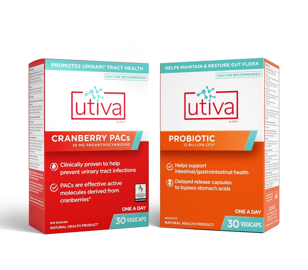 10% Sche Utiva 36PAC Power Sche | 30 Gün | 36 mg ► Cranberry PACs (DMAC/A2) ve 30B CFU Probiyotik Power (Lactobacillus ve Bifidobacterium Strains) | Locally Made.
