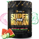 ALPHA LION Superhuman Pre Workout Toz, Beta Alanine, L-Taurine & Tri-Kaynak Caffeine for Sustained Energy & Focus, Nitrik Oksit & Citrulline for Pump (21 Servisler, Kas Melon)