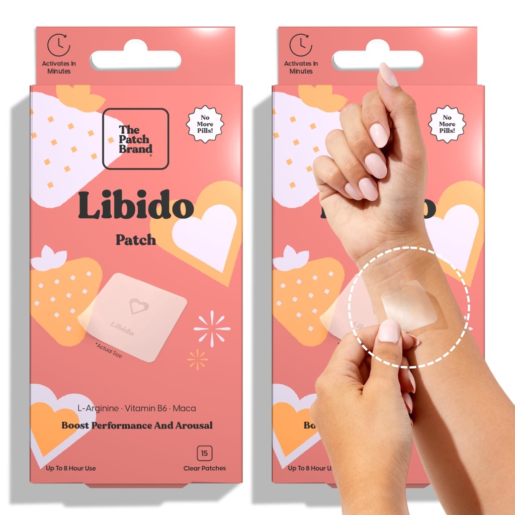 Patch Brand Libido Patch | Natural Wellness with L-Arginine, Vitamn B6, and Maca