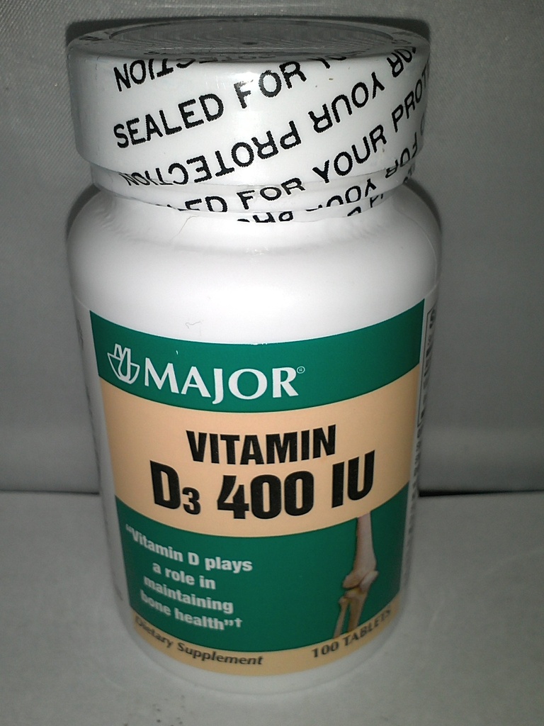 Binbaşı Genric Vitamin D3 400 İ Diyetsel Tamam Kemik Sağlığı 100 Tablet