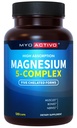 5-in-1 Magnezyum Kompleksi - Yüksek Abvitamin - Chelated Magnezyum Glycinate, Malate, Citrate, Taurate, & Aspartate for Nerves, Muscles, Bones | 120 Capsules | Magnezyum Supplement