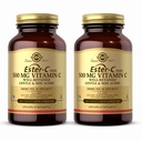 Solgar Ester-C Plus 500 mg C (Ascorbate Kompleksi) - 100 Sebze Kapsülleri, 2 Paket - Antioksi & Immune Support - Non GMO, Vegan, Gluten Free, Kosher - 200 Toplam Hizmetler