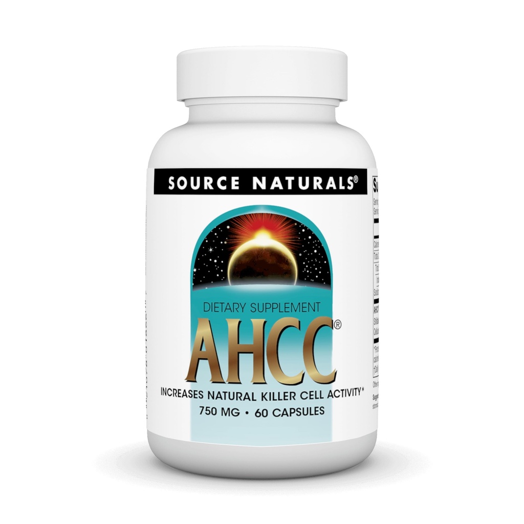 Kaynak Naturals AHCC 750 mg Doğal Katil Hücre Aktivitesini Arttırır * - 60 Capsules