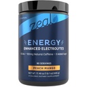 Zeal Naturals Pre-Workout Electrolyte + Energy Toz İçecek Mix (90 Hizmetler | Peach Mango)