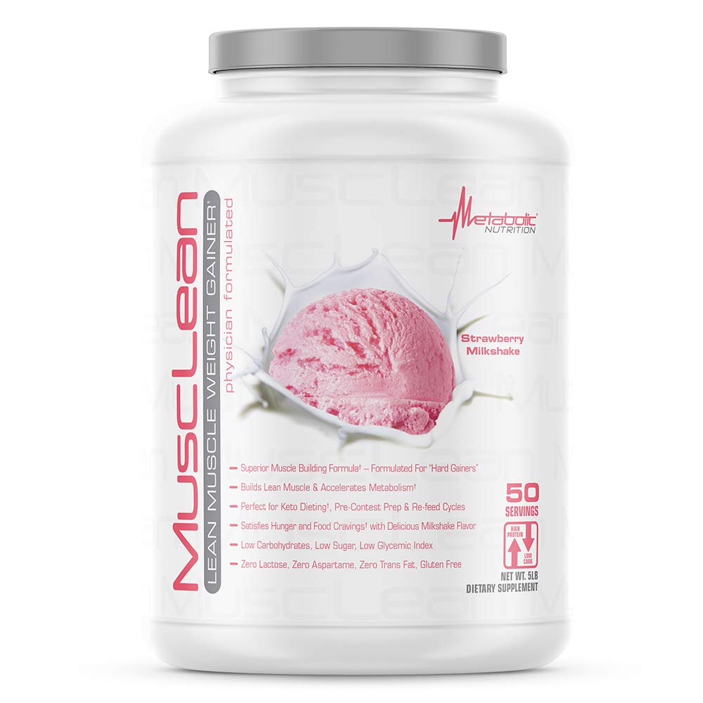 Metabolik Beslenme - Kasan - Sütshake, Whey Yüksek Protein Meal Emekli, Bakım Beslenme, Low Carb, Keto Diyet, Digestive Enzymes, Strawberry, 5 Pound (50 ser)