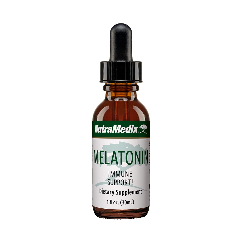 NutraMedix Melatonin Night Time Support Drops for Occasional Sleeplessness - Sıvı Melatonin for Optimal Rest, Immune System & Mood Support - Feel Groggy (1oz / 30 ml)