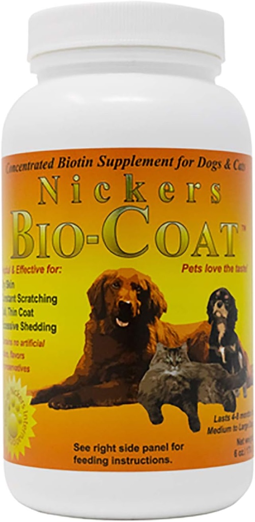 Bio Coat Tempd Biotin Supplement - 6 oz