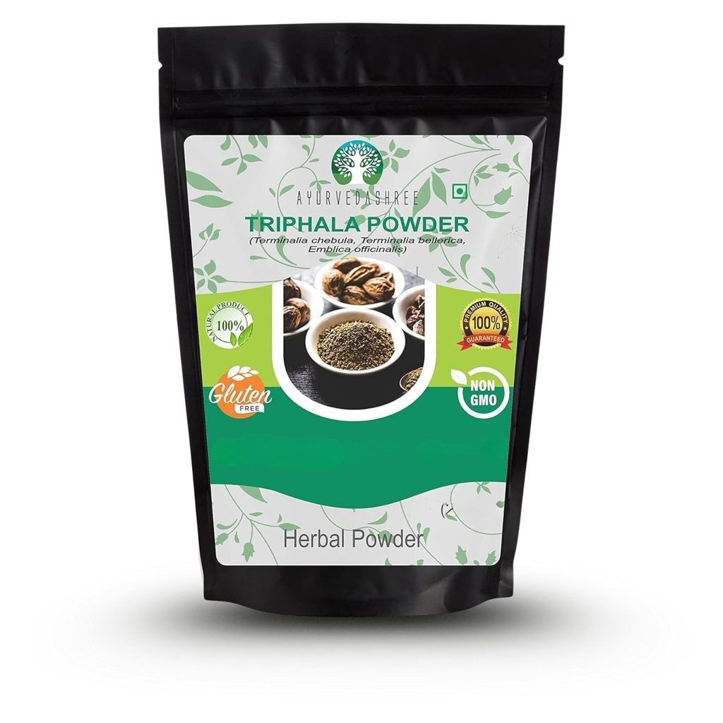 Triphala Toz 200 Gm | Amla, Haritaki & Bibhitaki | GMO | Vegan | GMP sertifikalı