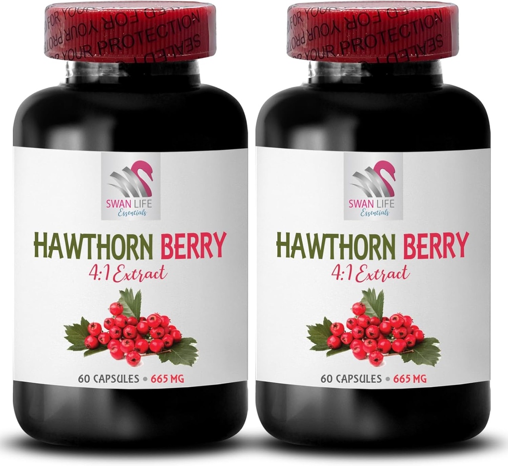hawthorn extract supplement - HAWTHORN BERRIES EXTRACT - berry supplement, antioxidant supplement for women, antioxidant berries, organic hawthorn berry extract, antioxidants for women 2 Bot 120 Caps