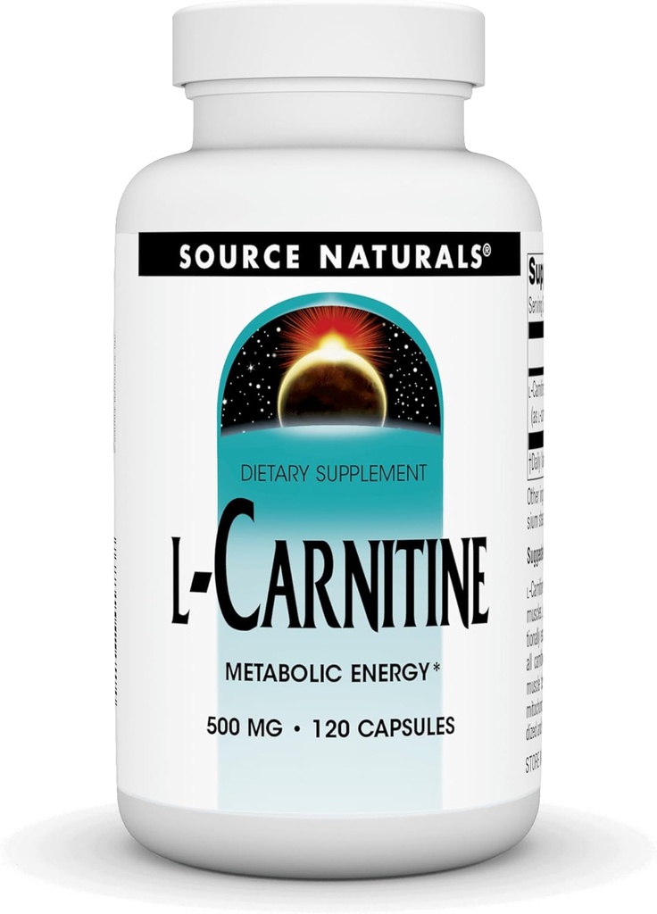 Metabolik Enerji için Doğals L-Carnitine 500 mg - 120 Capsules