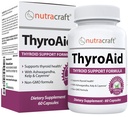ThyroAid # Yourroid Support Supplement | Natural Herbal Thyroid Formula with Iodine (Kelp), Ashwagandha, L-Tyrosine & More | Support Yourroid Health & Energy Levels | 60 Capsules