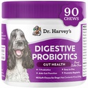 Dr. Harvey'nin Köpekler için Digestive Probiyotik Yumuşak Chews, Gut Health, Diarrhea ve Bowel Desteği için 9 Probiyotikler, Peanut Butter Flavor (90 Chews)