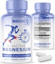 Kadınlar ve Erkekler için BioMag 5 Magnezyum Kompleksi, 100 Capsules - ABD'de Formüle - BiyoActive ve BioAvailable Magnezyum Glycinate Malate Citrate Orotate ve Biglycinate Chelate Supplements
