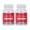 Omax3 2 Pack- HydroCurc Turmeric Curcumin Softgels, Highly Bio available MCT Oil Nanopartikül for Potency & Abxia, Joint Health, 120 Softgels