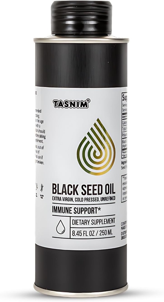 % 100 Etiyopyalı Siyah Zeytinyağı 8.45 Oz - Soğuk Basın, Immune Desteği için Siyah Tohum Yağı, Yüksek Potency 5.7% -% 21 Thymoquinone Skin, Hair & Overll Health - Unrefined Black Cumin Tohum Yağı - Gluten Ücretsiz