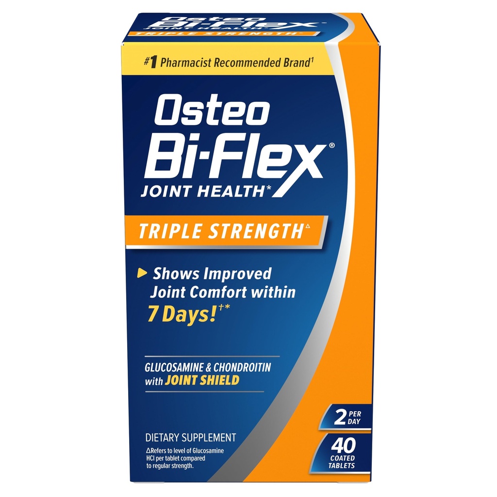 Osteo Bi-Flex Triple Strength (), Glucosamine Chondroitin C Ortak Sağlık Supplement, Kaplamalar, 40 Kont
