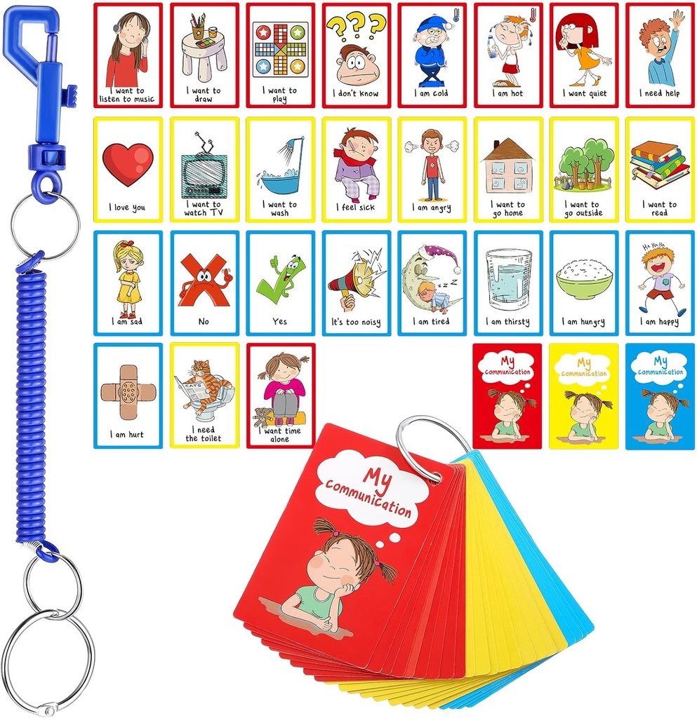 27 Autism İletişim Kartları Görsel Yardım Yaygın İletişim Kurulu Konuşma Gecikme Duyguları Flash Kartları Autism Special Needs Cue Cards Language Learning Toys for Kids People Yetişkinler