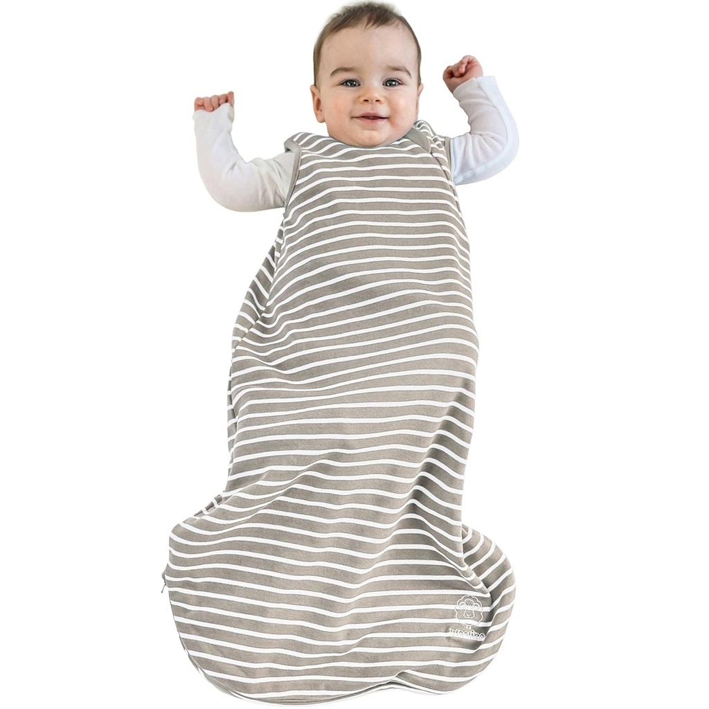 Woolino Merino Wool and Organic Cotton Baby Sleep Bag - 4 Season Classic Sleep Sack Bebek için - Bebek ve Toddler için İki Yollu Yastık - Dünya