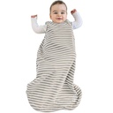 Woolino Merino Wool and Organic Cotton Baby Sleep Bag - 4 Season Classic Sleep Sack for Baby - Two-Way Zipper Sleeping Bag for Baby and Toddler - 0-6 Months - Earth