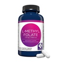 MD Life L-Methylfolate 7.5 mg Supplement - Profesyonel-Grade Active L Torchfolate Supplement - 120 Capsules - L-Methylfolate 7.5 mg - maksimum Potency MTHFR W /Esential