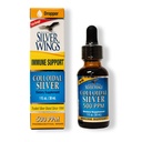 Doğal Pat Silver Wings Colloidal Silver 500PPM, Amber Brown Sıvı Immune Support, 1 Fl Oz (Pack of 1)