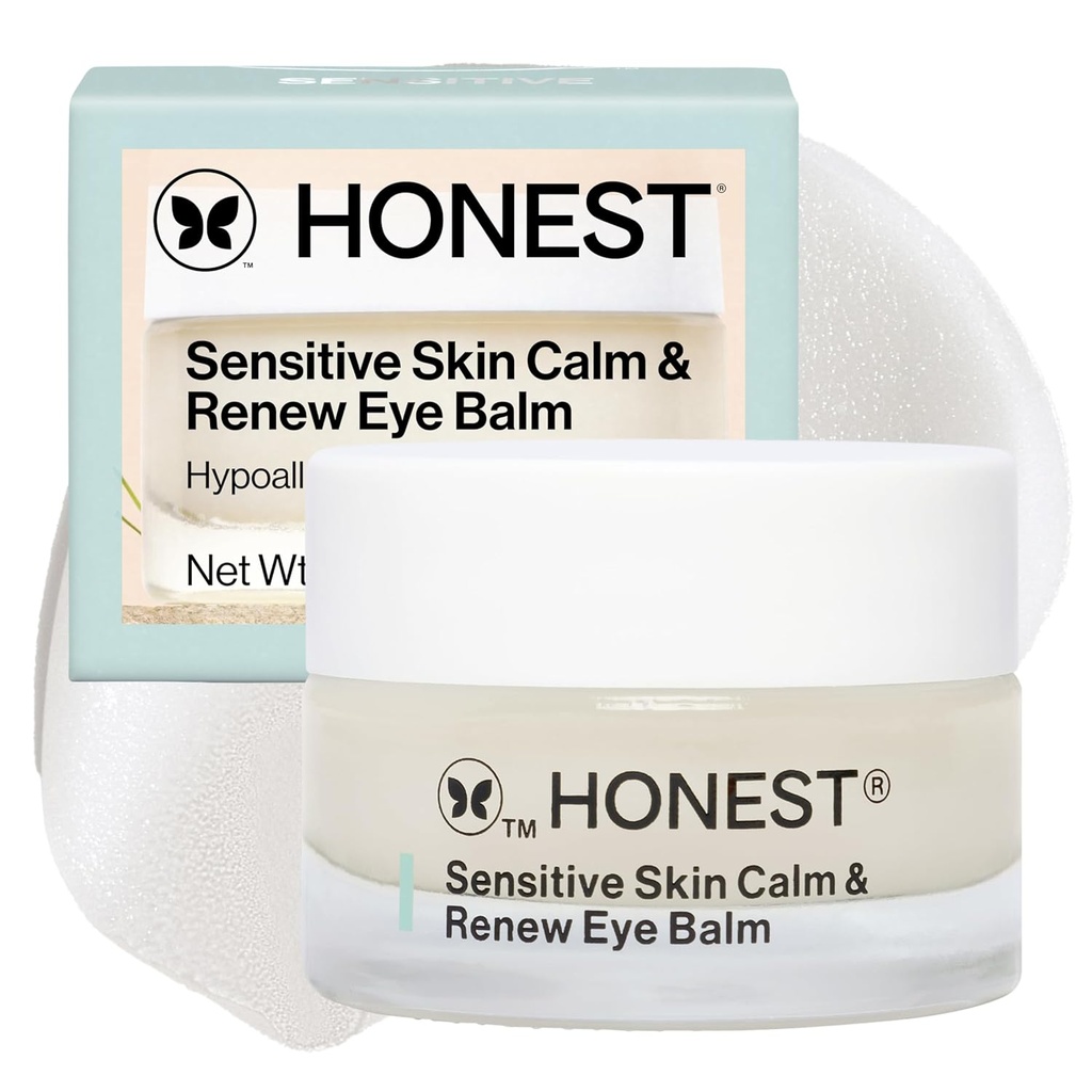 Dürüst Güzellik Hassas Skin Calm + Yeni Göz Balm | Moisturing + Şirketing | Hipoallergenic, Fragrance Free, Vegan | 0,5 ozance Free, Vegan | 0,5 ozance