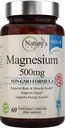 Nature's Potent Magnezyum Supplements | Citrate & Magnezyum Oksit 500 mg | Vegan Magnezyum Supplement for Women & Men | USA Made for Sleep Support - 60 Veggie Capsules
